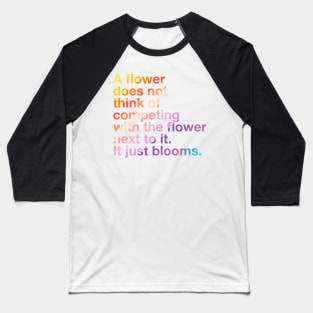 A Flower Baseball T-Shirt